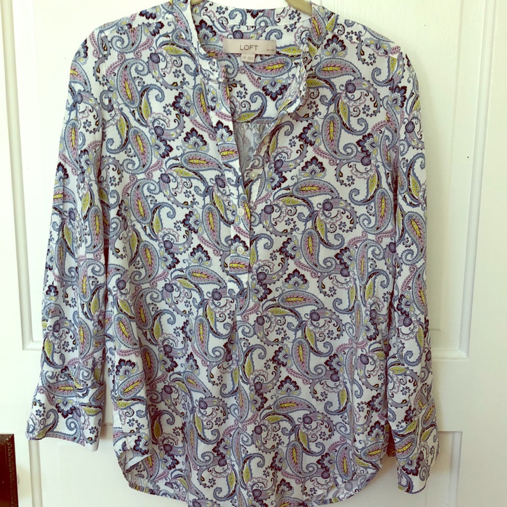 🔥Loft blouse- EUC!! Super sweet!!